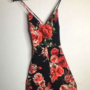 Strappy Floral Jumpsuit